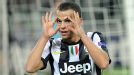 Sebastian Giovinco celebrates after scoring Juve's third in the rout of FC Nordsj�lland