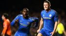 Victor Moses celebrates with Gary Cahill after scoring Chelsea's late, late winner against Shakhtar