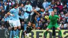 Steven Caulker scores for Tottenham against Manchester City