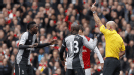 Adebayor red card Arsenal v Tottenham