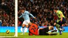 Carlos Tevez rounds off a 5-0 victory for Man City against Aston Villa