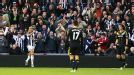 Peter Odemwingie celebrates after scoring what proved to be West Brom's winner against Chelsea