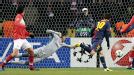 Lionel Messi scores his first goal against Spartak Moscow