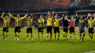 Borussia Dortmund team celebration vs Ajax