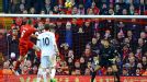 Dan Agger heads Liverpool into the lead at home to Southampton