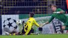 Julian Schieber puts Dortmund into the lead against Manchester City