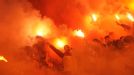 Galatasaray fans light up the night as they head into the knockout rounds