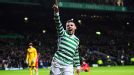Gary Hooper celebrates after giving Celtic the lead