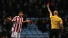 Ryan Shotton was sent off during Stoke's goalless draw with Aston Villa