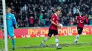 Szabolcs Huszti celebrates after scoring the first of his two penalties for Hannover