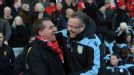 Brendan Rodgers and Paul Lambert are all smiles before Aston Villa's win over Liverpool