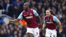 Carlton Cole celebrates after breaking the deadlock against Everton