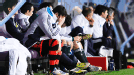 Iker Casillas is dejected on the bench after being dropped as Real crash at Malaga