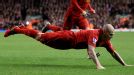 Martin Skrtel celebrates giving Liverpool the early lead against Fulham