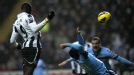 Newcastle striker Papiss Demba Cisse sees a chance go begging against QPR
