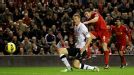 Steven Gerrard fires home Liverpool's second goal