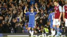 David Luiz celebrates after doubling Chelsea's lead