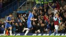Frank Lampard celebrates after netting Chelsea's fourth of the game
