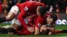 Javier Hernandez group celeb United v Newc