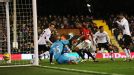 Bryan Ruiz scores for Fulham to reduce the arrears against Swansea