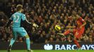 Raheem Sterling scores Liverpool's opener against Sunderland