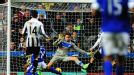 Victor Anichebe scores to put Everton 2-1 up against Newcastle