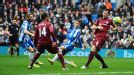 Andrea Orlandi fires Brighton into the lead against Newcastle