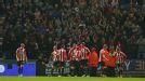 Sunderland celebrate after Craig Gardner's equaliser
