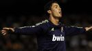 Cristiano Ronaldo celebrates after scoring against Valencia