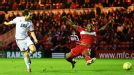 Danny Hylton scores a late equaliser for Aldershot at Middlesbrough