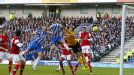 Ashley Barnes scores the equaliser for Brighton