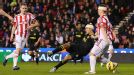 Franco Di Santo nets an equaliser for Wigan against Stoke