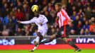 Swansea winger Nathan Dyer fires in a shot