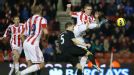 Ryan Shawcross puts Stoke City into the lead at home to Wigan