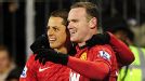 Wayne Rooney Javier Hernandez celeb v Fulham