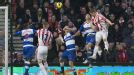 Robert Huth heads Stoke into the lead against Reading