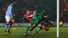Steven Davis scores Southampton's second goal