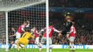 Bayern Munich's Thomas Muller scores their second goal of the game