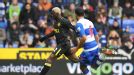 Arouna Kone prepares to score his second goal for Wigan against Reading