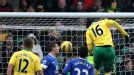 Kei Kamara scored Norwich's equaliser against Everton
