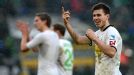 Moenchengladbach Havard Nordtveit celeb v Dortmund