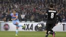 Gokhan Inler scores for Napoli in their 1-1 draw with Juventus