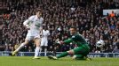 Gareth Bale nets the opening goal for Spurs
