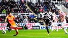 Papiss Cisse beats the offside trap to fire in Newcastle's dramatic 90th minute winner against Stoke