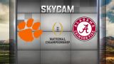  Skycam - #2 Clemson vs. #1 Alabama (CFP National Championship)