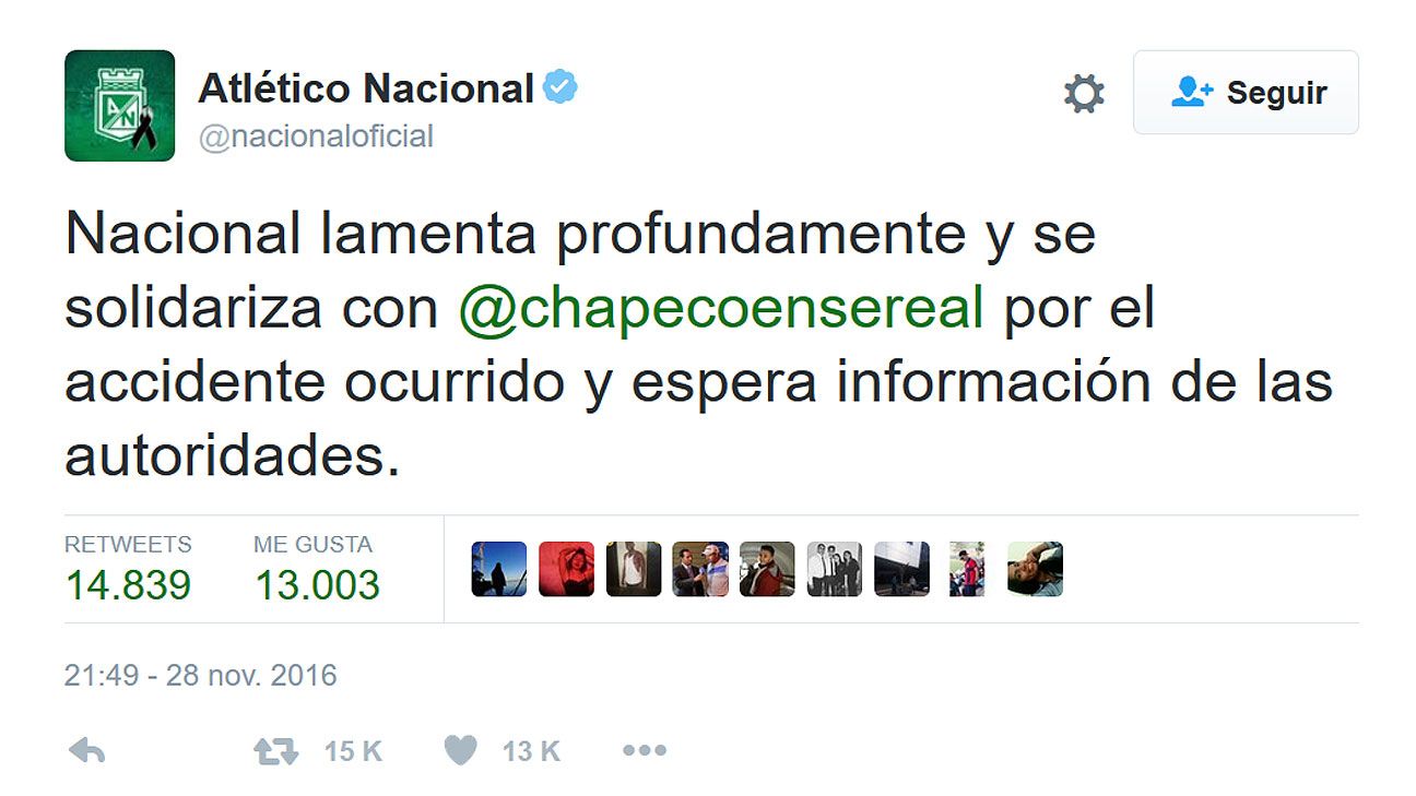 Tragedia Chapecoense