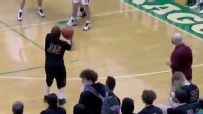 High schooler with Down syndrome sinks 3-pointer