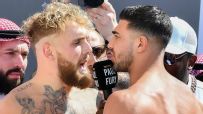 Tommy Fury shoves Jake Paul as weigh-in gets heated