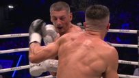 Jack Cullen knocks Mark Heffron out with a vicious left