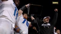 Memphis celebrates as they win the Liberty Bowl